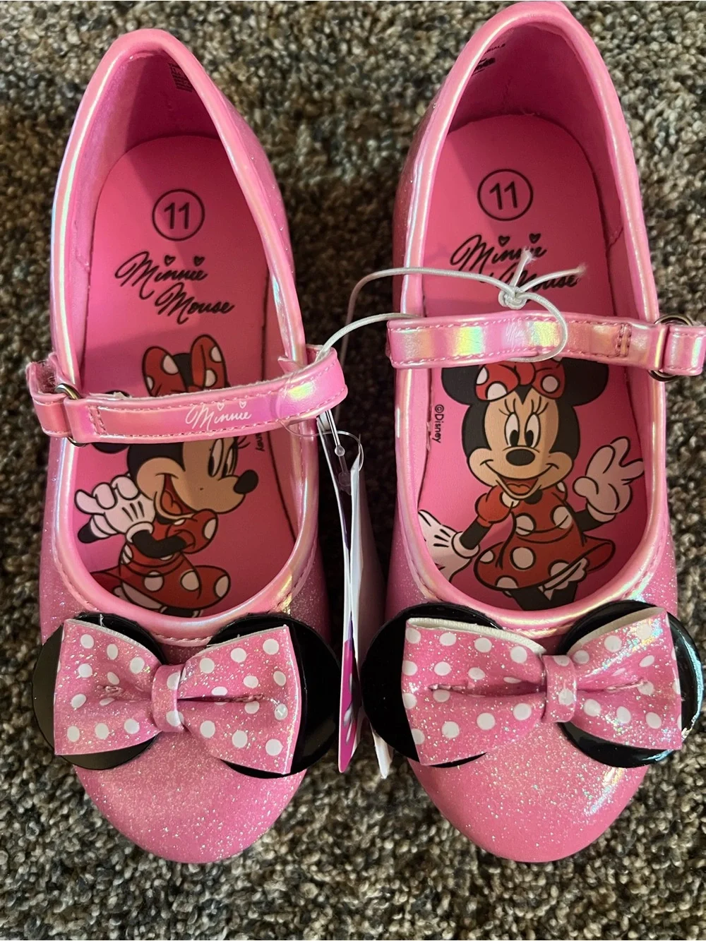 NWT Girls Shoe Lot Size 11 | 3 Pair | Cat & Jack & Minnie Mouse